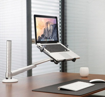 Adjustable Desk-Mount Laptop and Tablet Arm Stand (Aluminum)