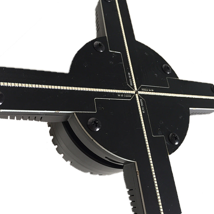 3D Hologram Fan Display for Naked-Eye Advertising