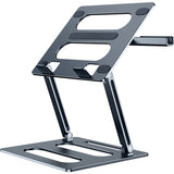 Adjustable Aluminum Laptop Stand with Elevated Lift Design