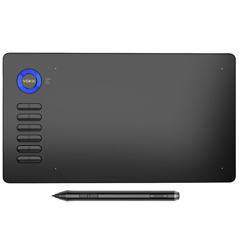 10×6 Inch Digital Drawing Tablet with 8192 Pressure Levels and Shortcut Keys