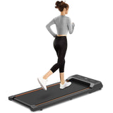 Under-Desk Walking Pad Treadmill with LED Display and Remote Control (Portable, 2.5 HP)