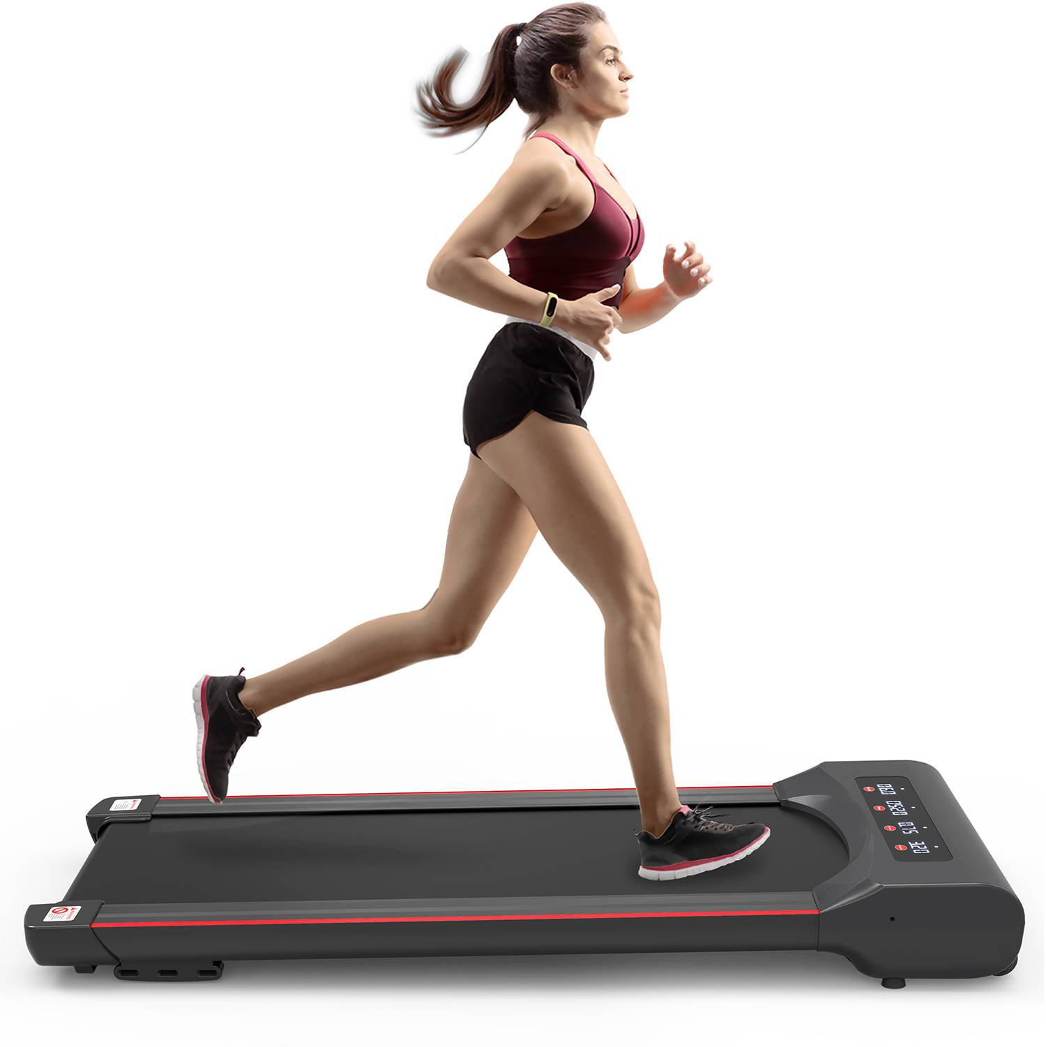Under-Desk Walking Pad Treadmill with Remote Control and LED Display (2.5 HP, 280 lb Capacity)