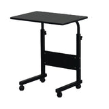 Adjustable Rolling Side Table, Multi-Purpose Mobile Desk
