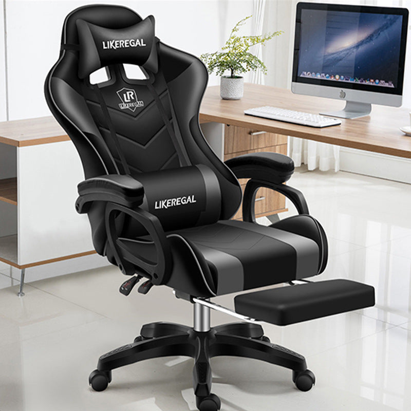 Ergonomic Esports Gaming Chair with Reclining Backrest and Linkage Armrests