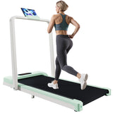Folding Under-Desk Treadmill with Bluetooth, Remote Control, and LCD Display (1–6 km/h)