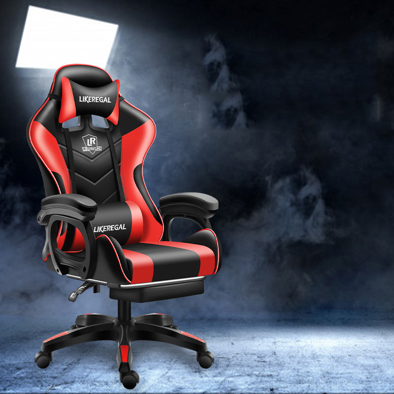 Ergonomic Esports Gaming Chair with Reclining Backrest and Linkage Armrests