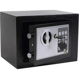 All-Steel Mini Home Safe with Dual Key and Code Security (Compact 17 cm Design)