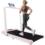 Folding Under-Desk Treadmill with Bluetooth, Remote Control, and LCD Display (1–6 km/h)