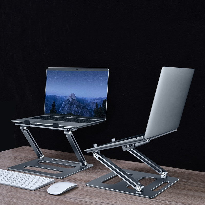Adjustable Aluminum Laptop Stand with Elevated Lift Design
